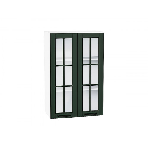 920*600* Шкаф верхний с 2-мя остекленными дверцами Дублин Special Green