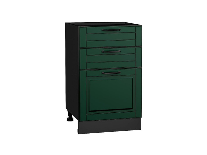 816*500* Шкаф нижний с 3-мя ящиками Дублин Special Green