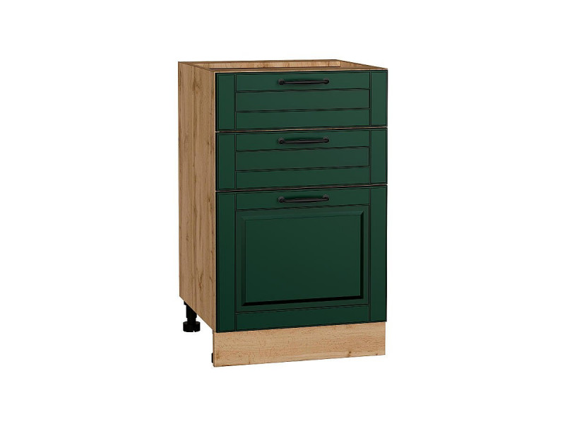 816*500* Шкаф нижний с 3-мя ящиками Дублин Special Green