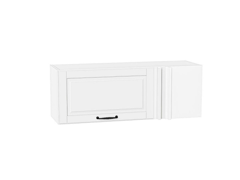 358*1000*350 Шкаф верхний прямой угловой горизонтальный Дублин Special White