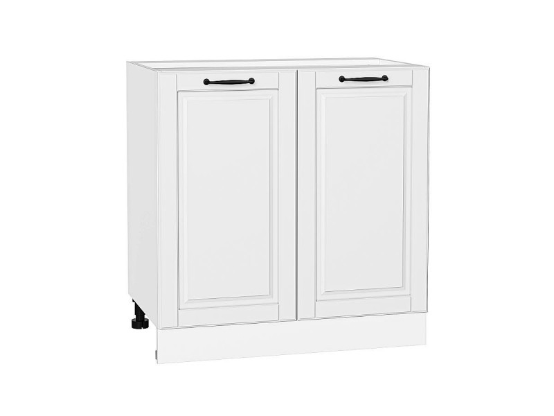 816*800* Шкаф нижний с 2-мя дверцами Дублин Special White