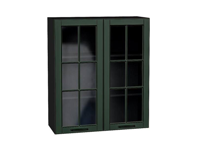 920*800* Шкаф верхний с 2-мя остекленными дверцами Дублин Special Green