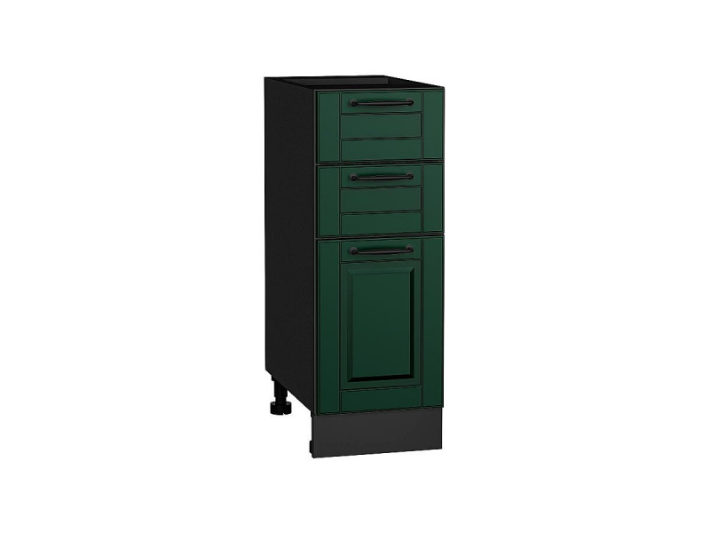 816*300* Шкаф нижний с 3-мя ящиками Дублин Special Green