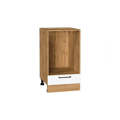 816*450*476Шкаф нижний под духовку Сканди White Silkwood/Дуб Вотан
