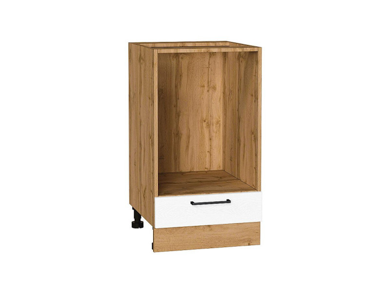 816*450*476Шкаф нижний под духовку Сканди White Silkwood/Дуб Вотан