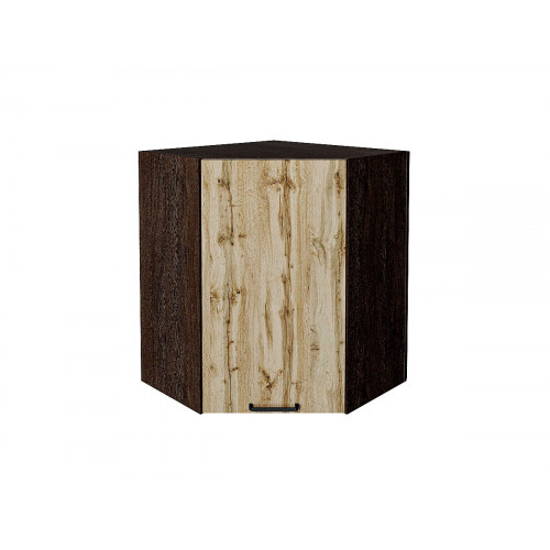 716*600*600 Шкаф верхний угловой Флэт Wotan Oak 2S Graphite